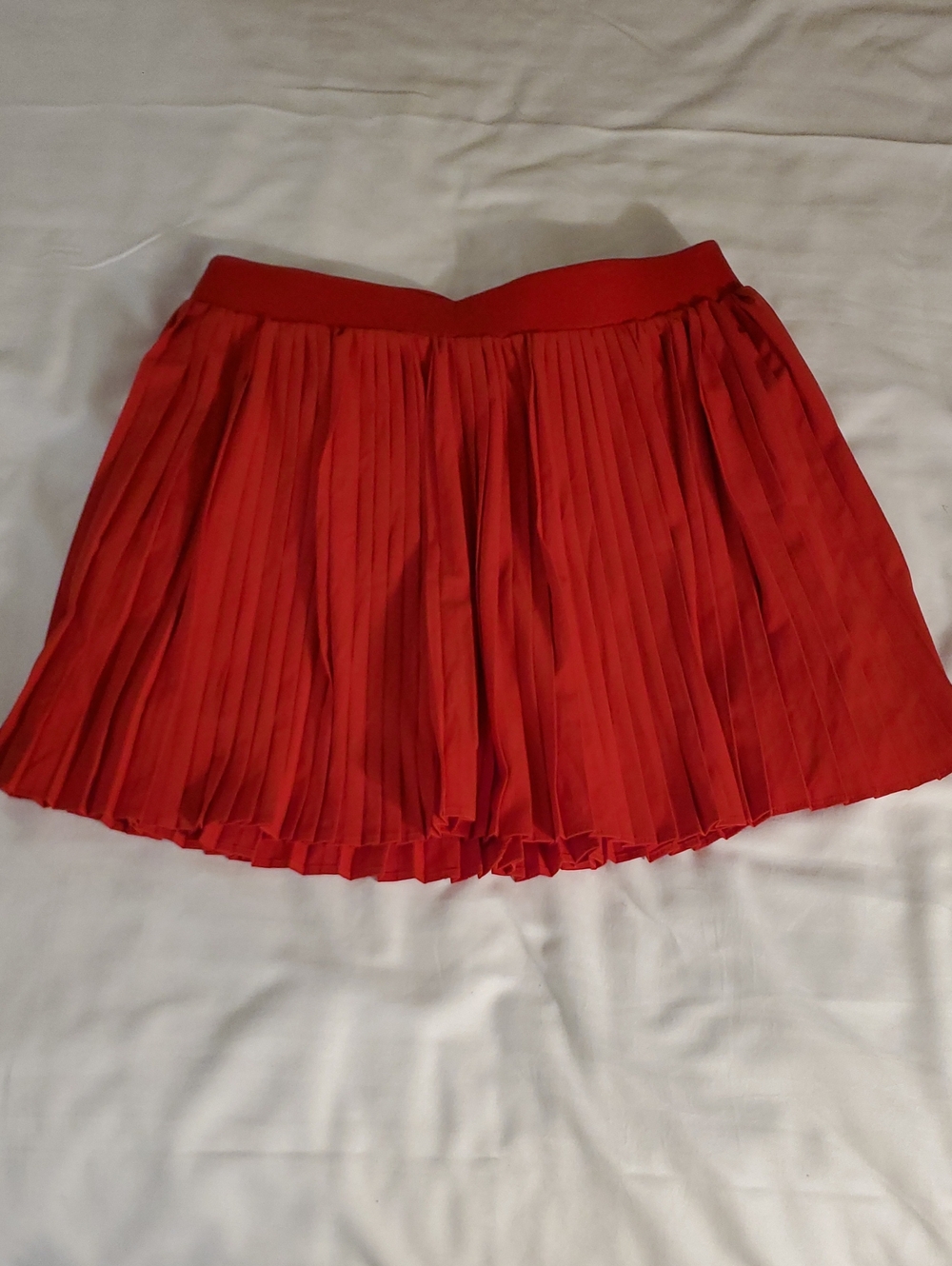 Red Pleated Women’s Skort - Classic A-Line